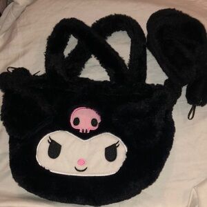 kuromi black fluffy Bag